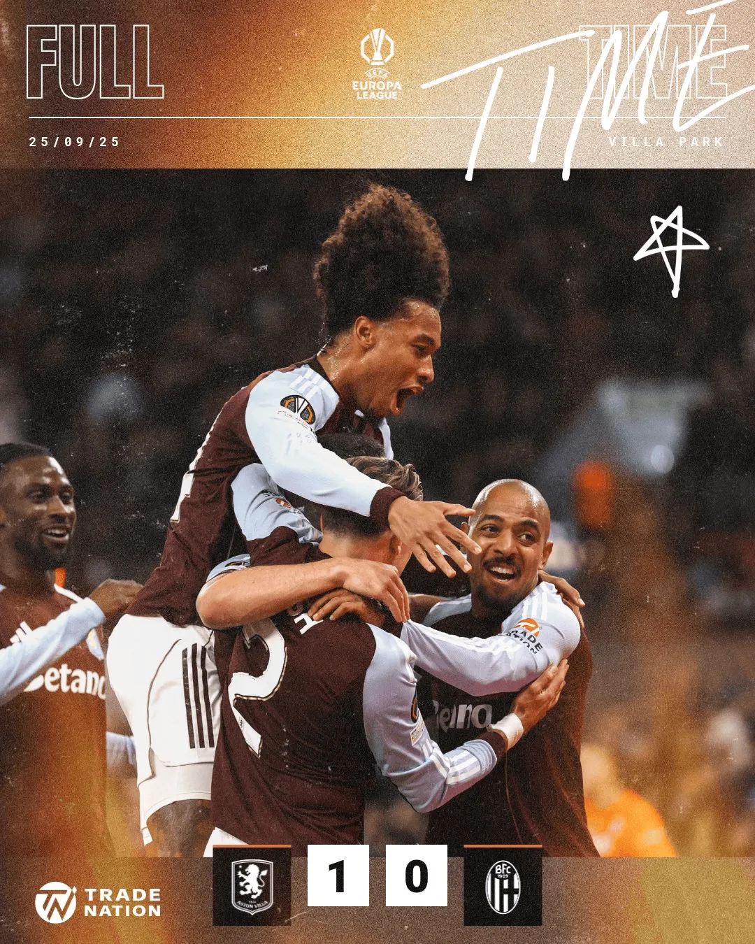 维拉1-0博洛尼亚取赛季首胜,麦金破门,沃特金斯失点